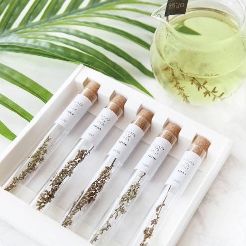 Simple and high-end design Wormwood Flower Tea Stick 5pc set (made in Korea)
